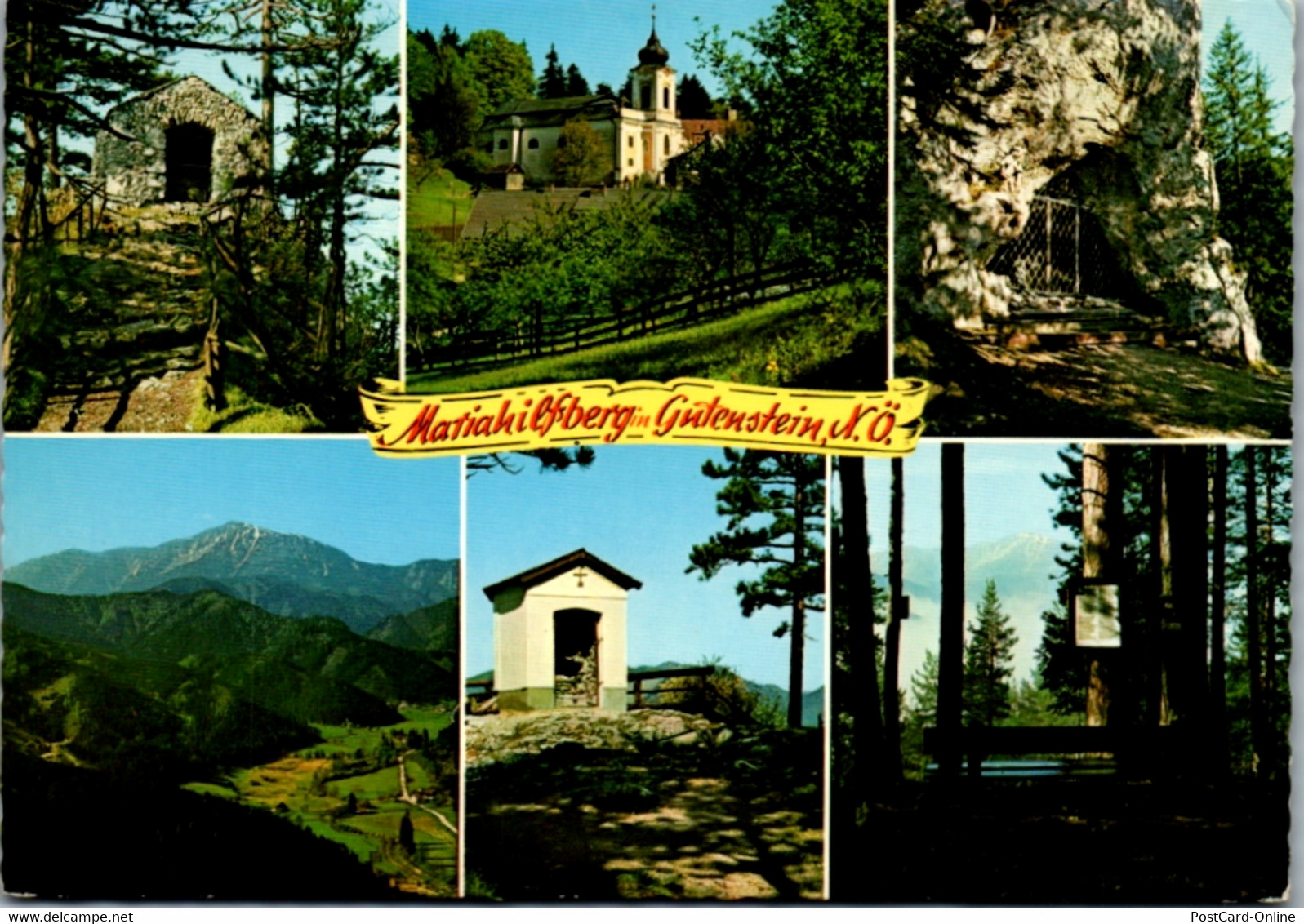 4740 - Niederösterreich , Gutenstein , Mariahilfberg , Siebenväterkapelle , Magdalenen Grotte , Klostertal , Raimundsitz - Gutenstein