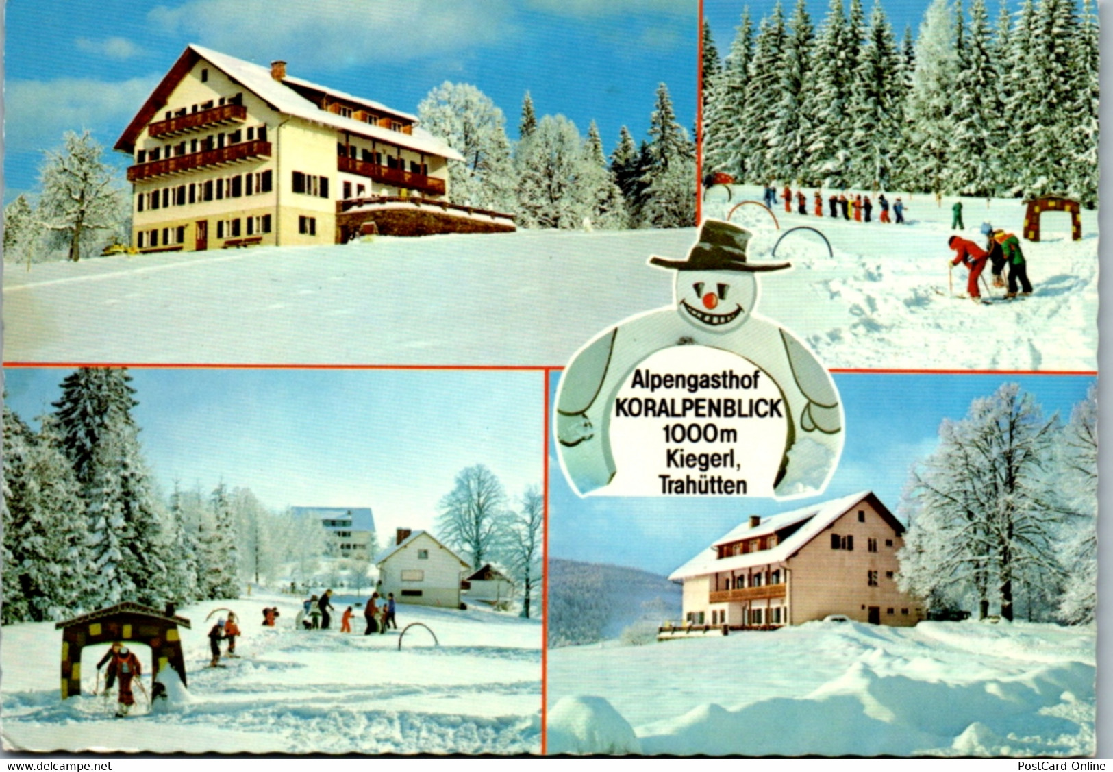 4870  - Steiermark , Deutschlangsberg , Trahütten , Rostock , Alpengasthof Koralpenblick , Ella Kiegerl - Gelaufen 1981 - Deutschlandsberg