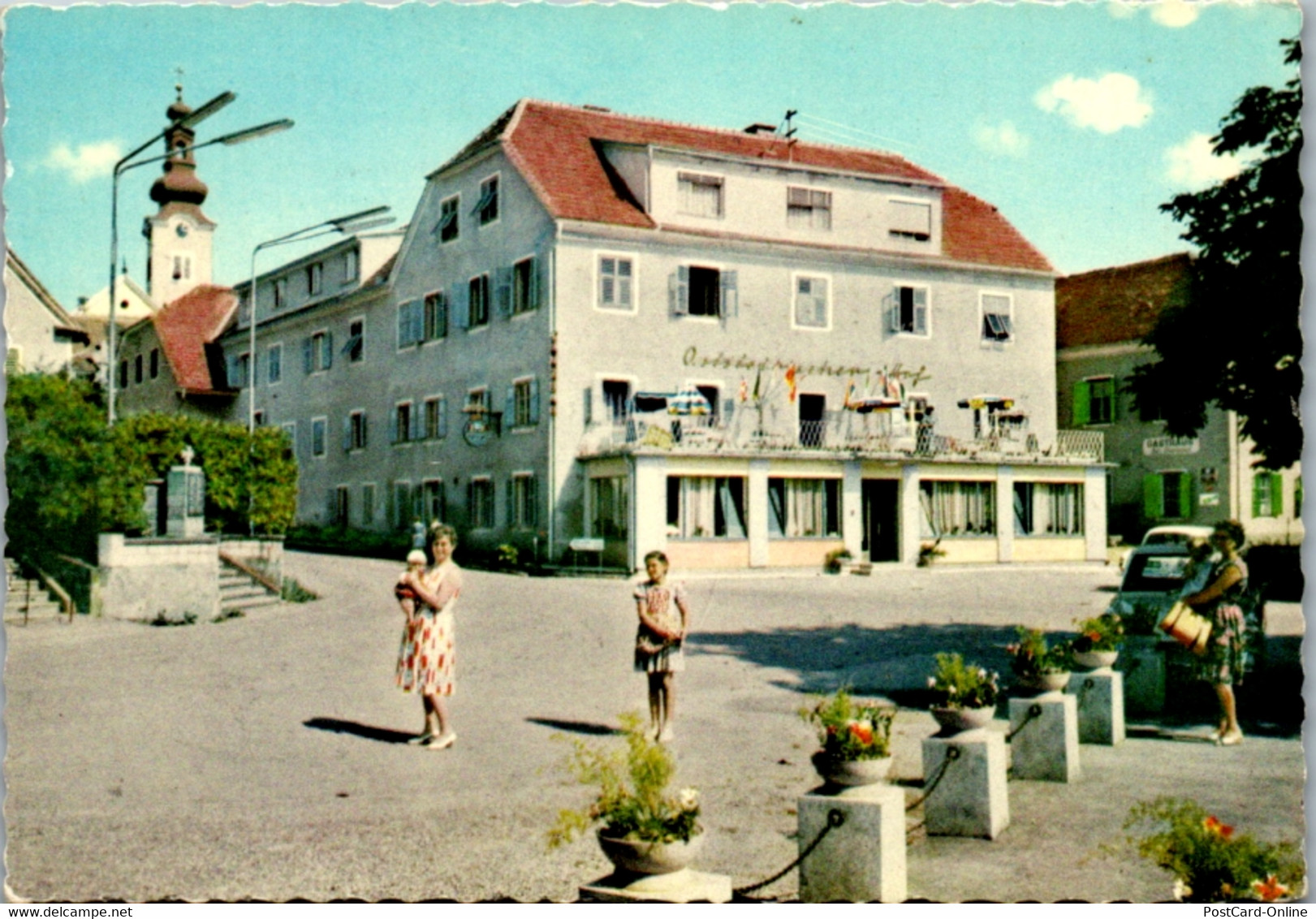 4884  - Steiermark , Söchau , Sommerfrische , Oststeierischer Hof , Straßenmotiv , H. Maier - Nicht Gelaufen - Fürstenfeld