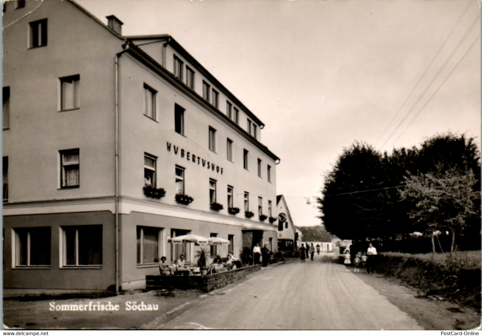 5009  - Steiermark , Söchau , Hubertushof , Straßenmotiv - Gelaufen 1963 - Fürstenfeld