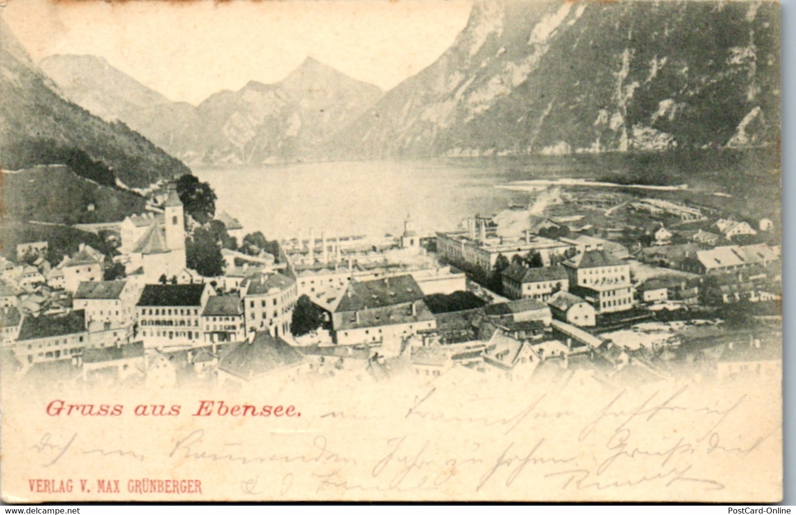 5028  - Oberösterreich , Gruss Aus Ebensee - Gelaufen 1910 - Ebensee