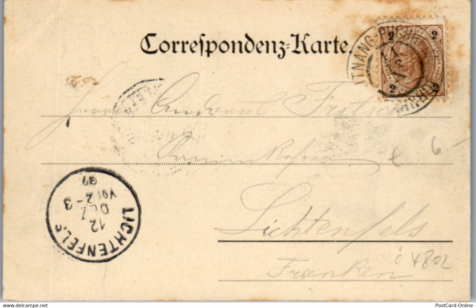 5028  - Oberösterreich , Gruss Aus Ebensee - Gelaufen 1910 - Ebensee