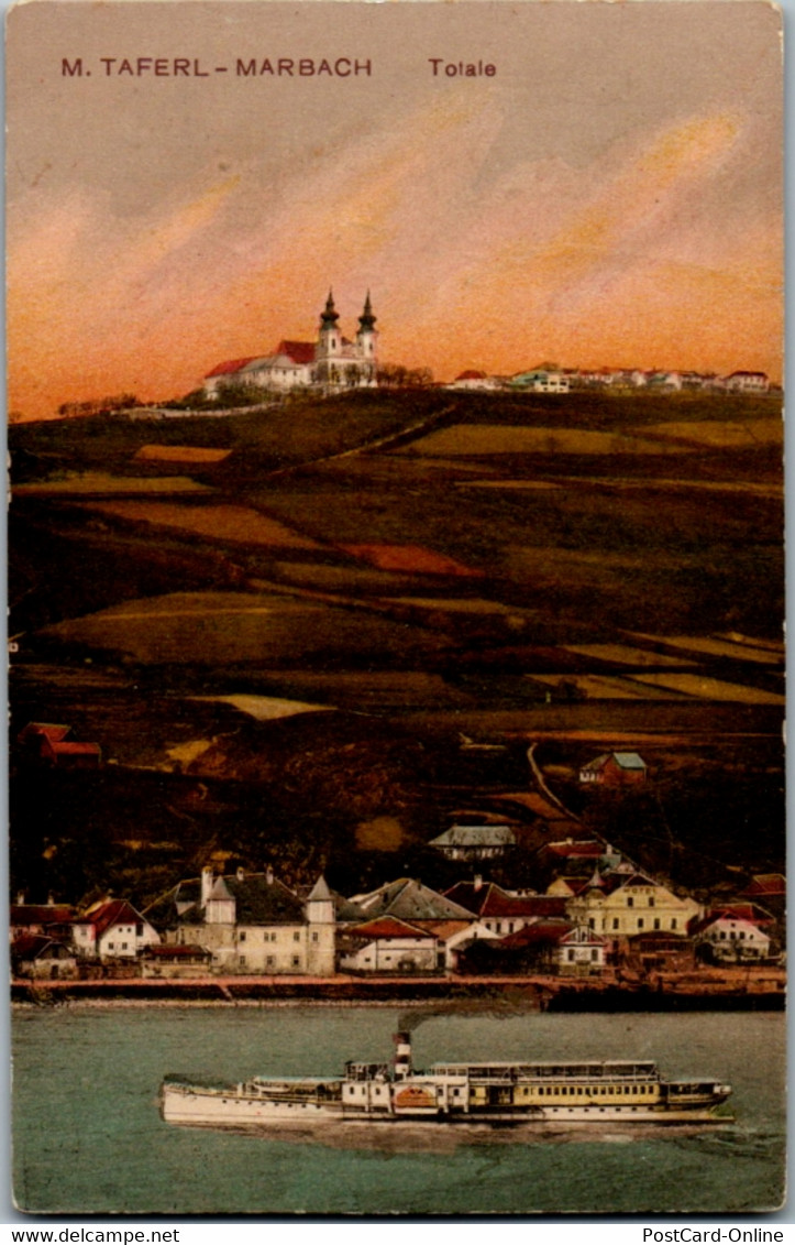 5073  - Niederösterreich , Maria Taferl , Marbach , Dampfer , Schaufelraddampfer - Gelaufen 1913 - Maria Taferl