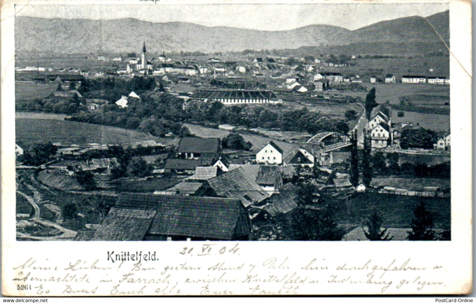 5076  - Steiermark , Knittelfeld , Panorama - Gelaufen 1904 - Knittelfeld