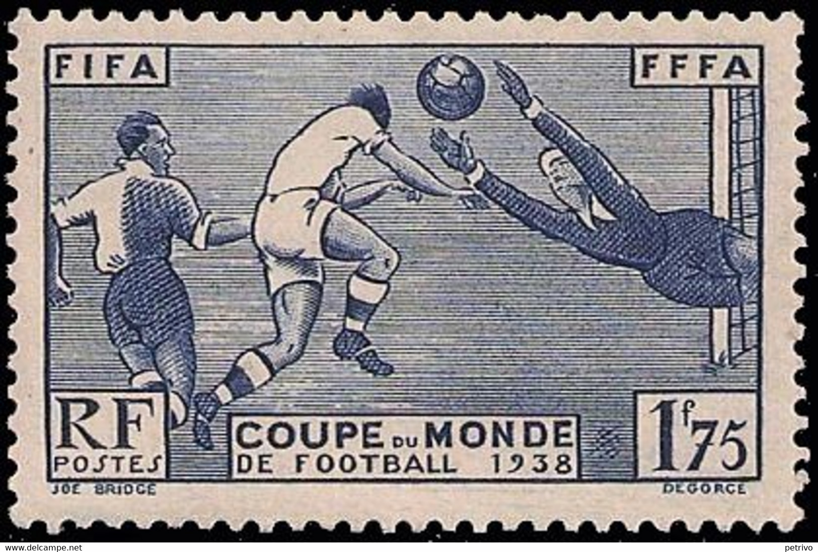 ** France - 1938 - Football World Cup 1938 - Soccer - Mi. 427 - 1938 – Frankrijk