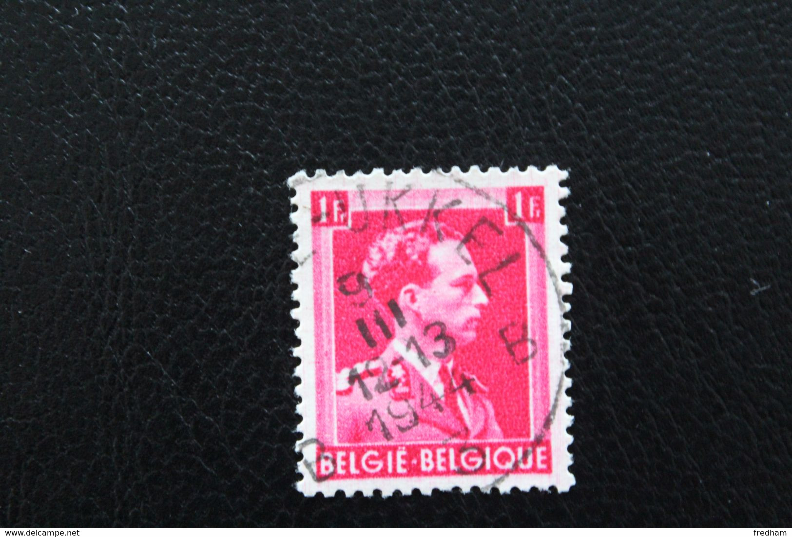 1940,BELGIQUE  Y&T NO 528 1F ROSE-ROUGE LEOPOLD III CAD 12-13-1944 OBLITERE ... - Sonstige & Ohne Zuordnung