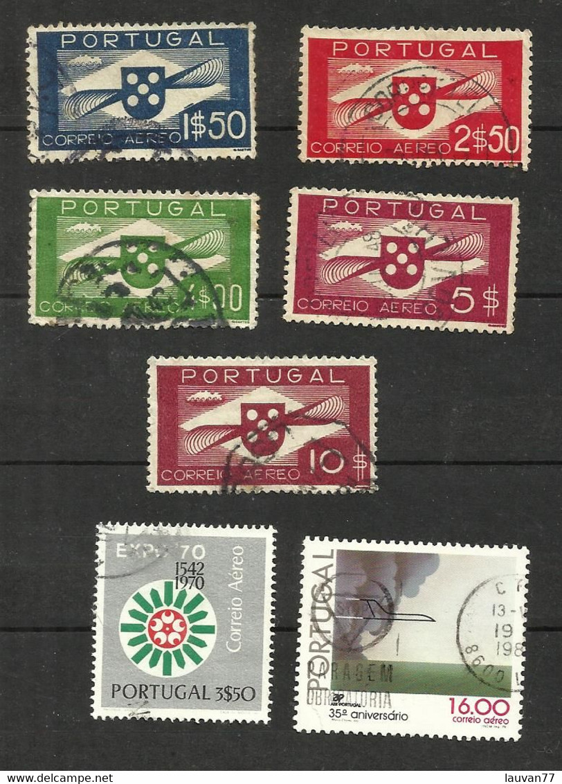 Portugal Poste Aérienne N°5 Cote 20 Euros (1, 3, 6, 7, 11, 12 Offerts) - Used Stamps