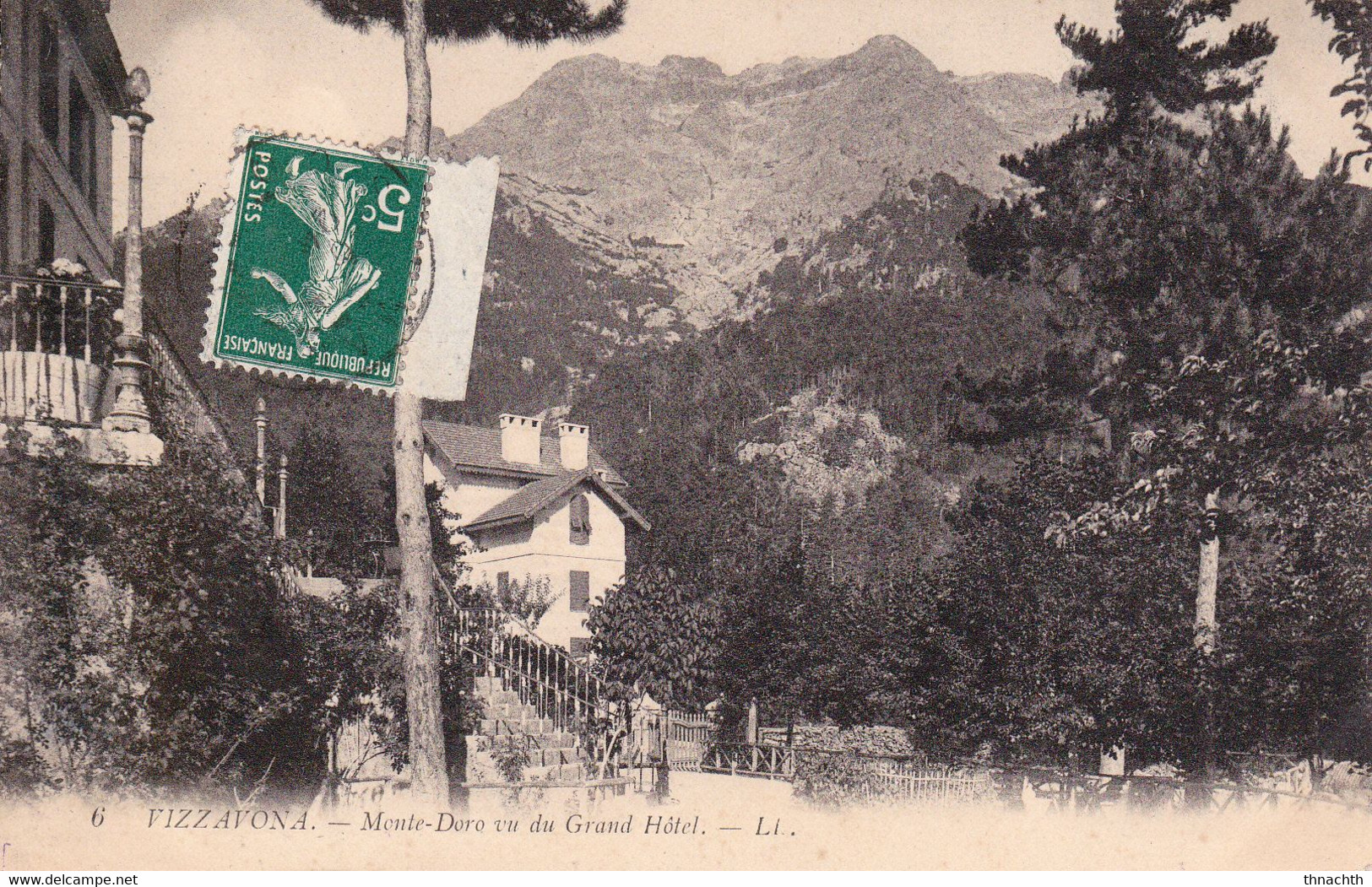 1911. VIZZAVONA - HAMEAU DE VIVARIO (Haute-Corse) - Monte-Doro Vu Du Grand Hôtel - Andere & Zonder Classificatie