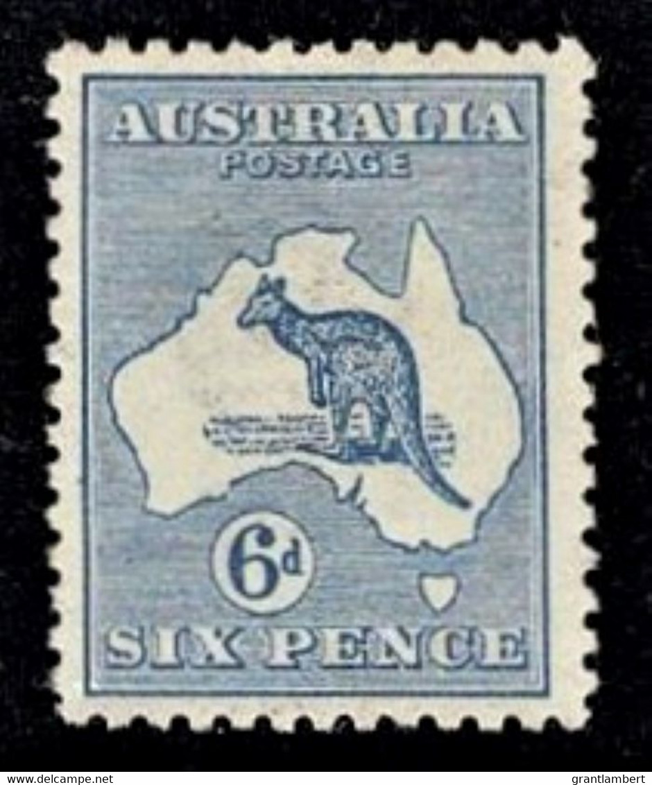 Australia 1913 Kangaroo 6d Ultramarine 1st Watermark MH - Ongebruikt