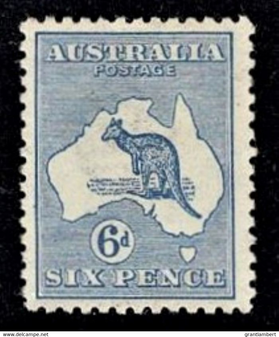 Australia 1913 Kangaroo 6d Ultramarine 1st Watermark MH - Ungebraucht