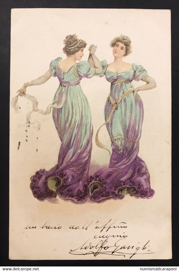 Cartolina Donne In Costume D'epoca  VIAGGIATA 1901 COD. C.802 - Réceptions
