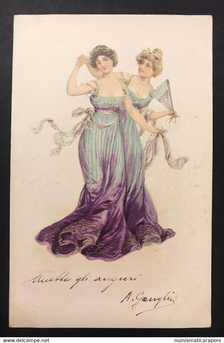 Cartolina Donne In Costume D'epoca  VIAGGIATA 1901 COD. C.814 - Réceptions