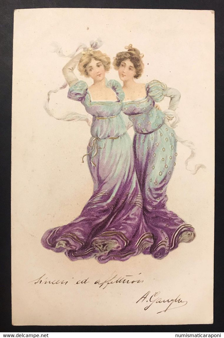 Cartolina Donne In Costume D'epoca  VIAGGIATA 1901 COD. C.855 - Réceptions