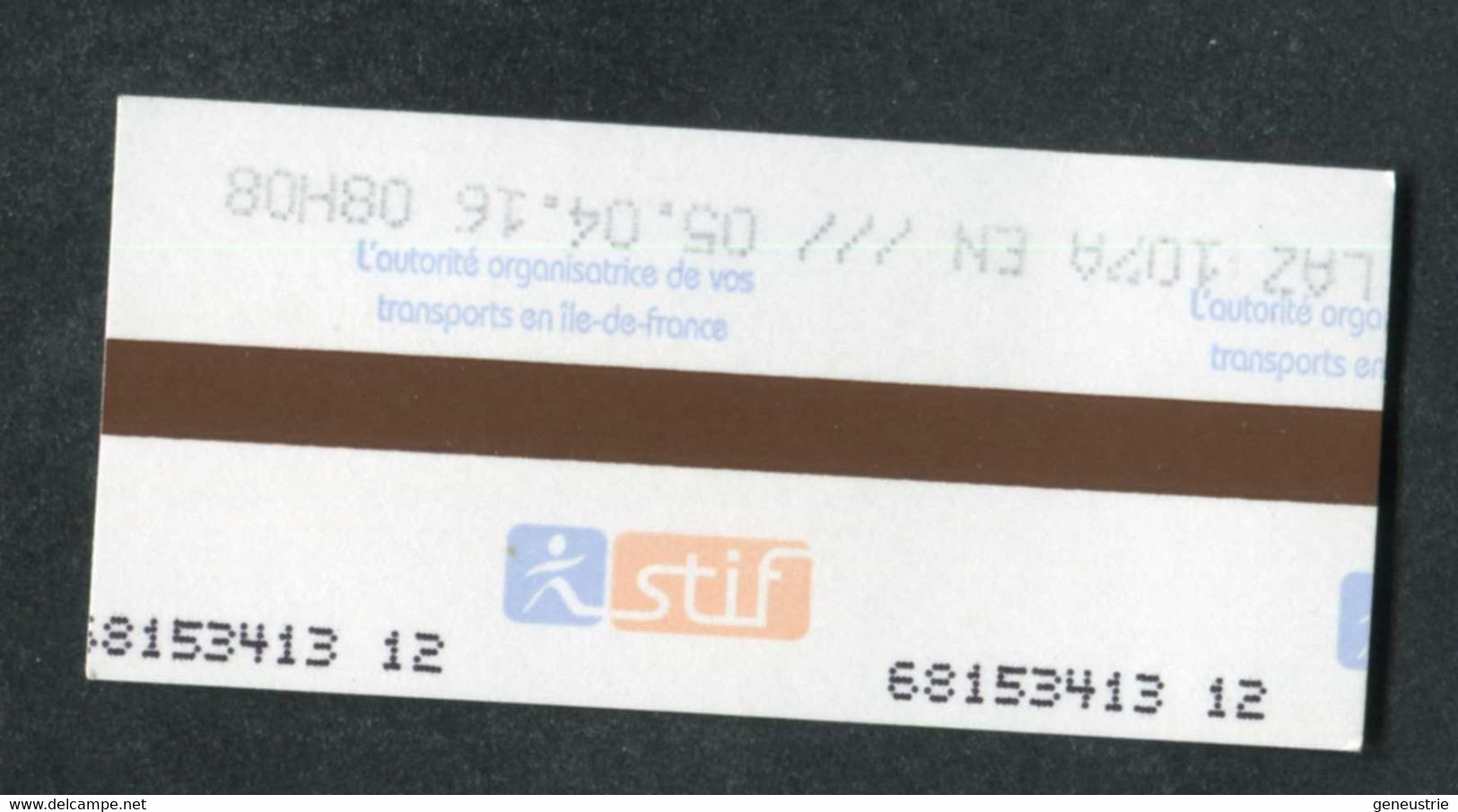 Ticket De Métro / Train / RER Parisien 2016 "Paris - Parc Des Expositions" RATP STIF SNCF - Paris - Métropolitain - Europe