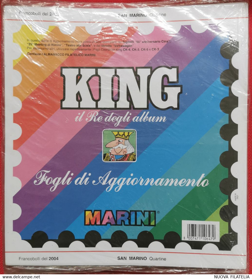 FOGLI KING SAN MARINO 2004 QUARTINE - Non Classificati