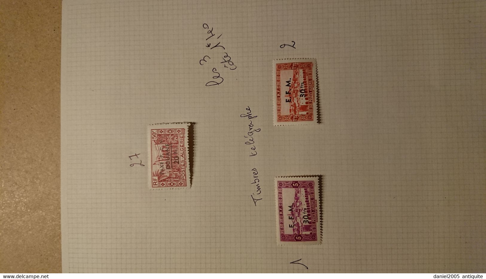 Algérie -  lot de timbres neufs avec charnières