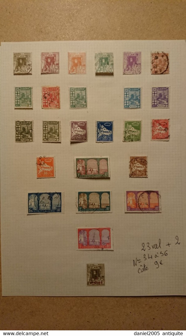 Algérie -  lot de timbres neufs avec charnières