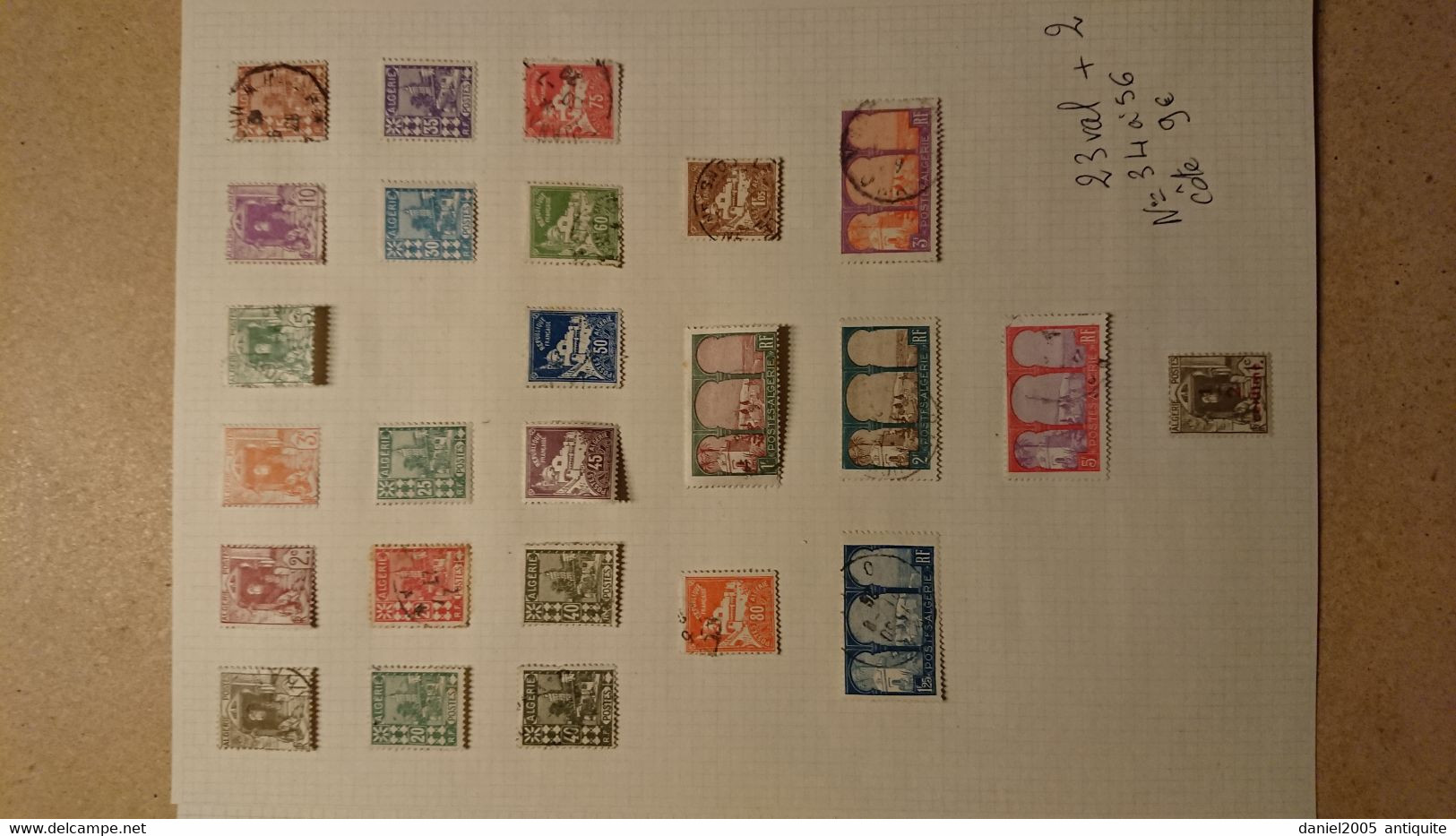Algérie -  lot de timbres neufs avec charnières