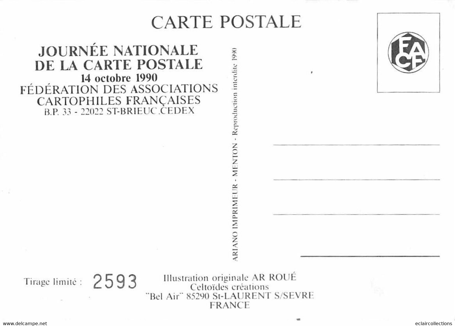 Thème. Militaria:  Personnage. De Gaulle-Le Concorde , Le TGV. Journée De La Carte Postale - 22 ST Brieuc  (voir Scan) - Personen