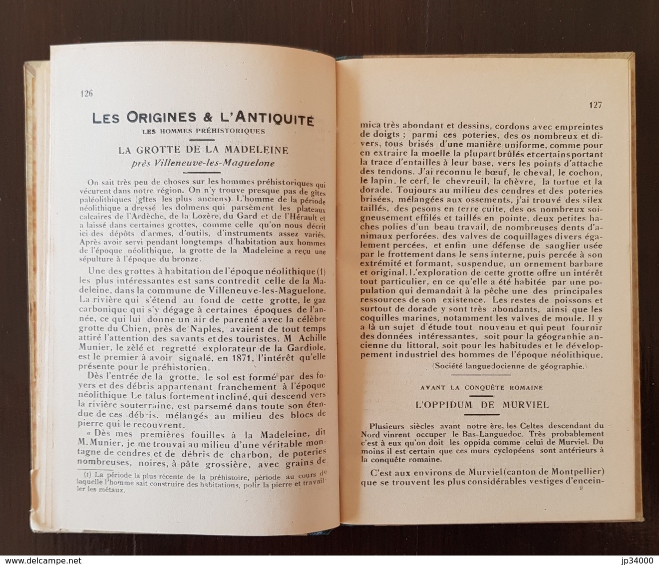 L'HERAULT GEOGRAPHIQUE & HISTORIQUE choix de lecture. par Marres & Blanquet. 1930