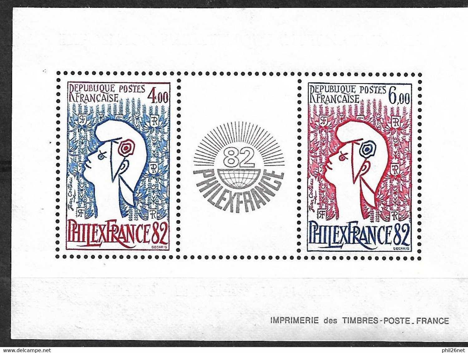 France Bloc N°  8  Philexfrance Neufs * *  B/TB...  - Mint/Hinged