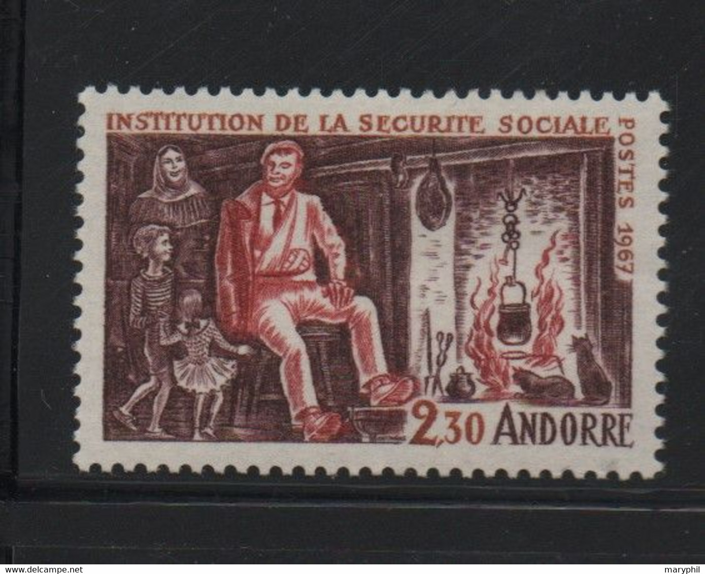 ANDORRE FRANCAIS N° 183 **   SECURITE SOCIALE - Cote 11.50 € - Andere & Zonder Classificatie