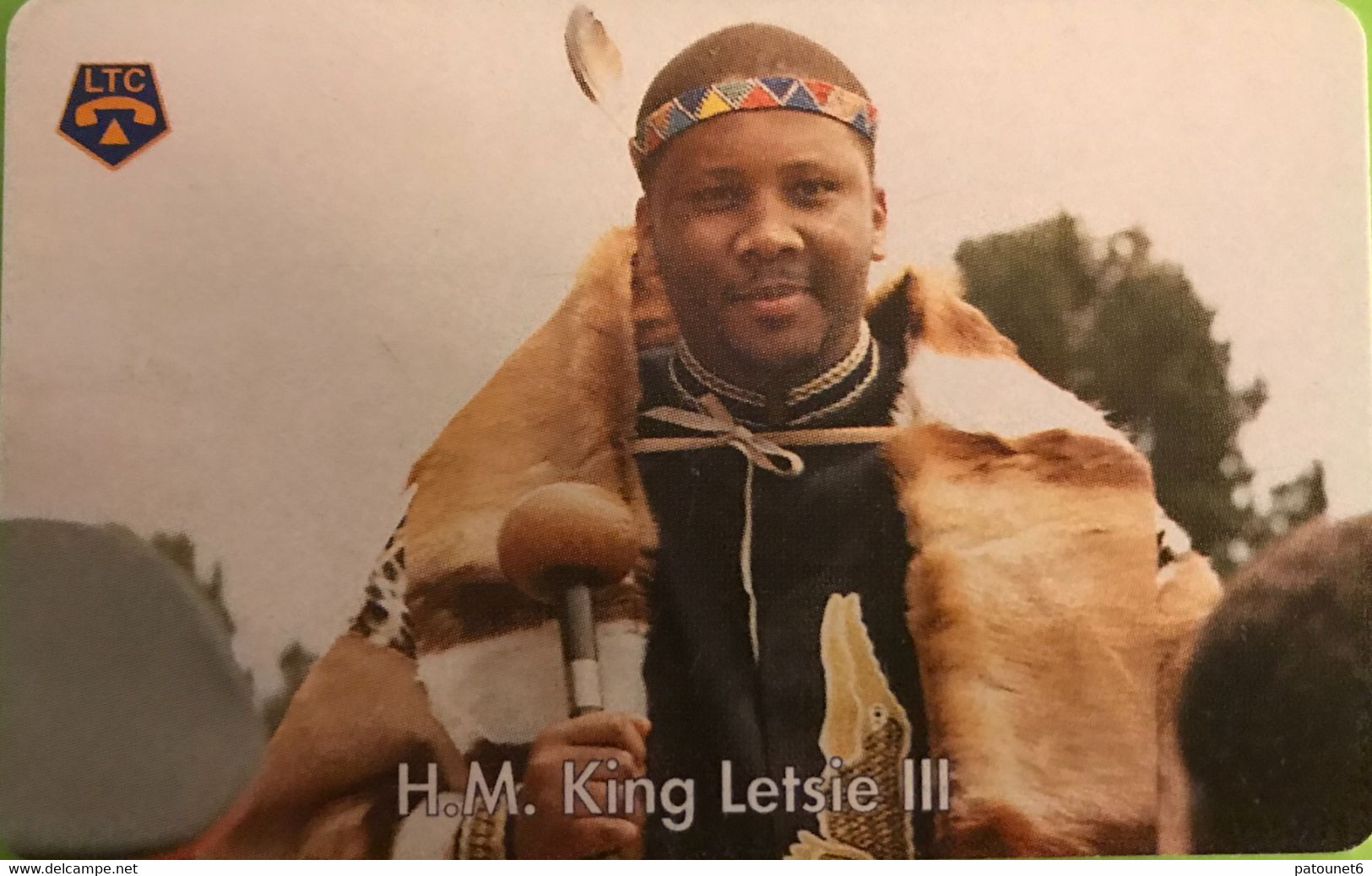 LESOTHO  -   Phonecard  -  H.M. King Letsie III  -  M 30 - Lesotho
