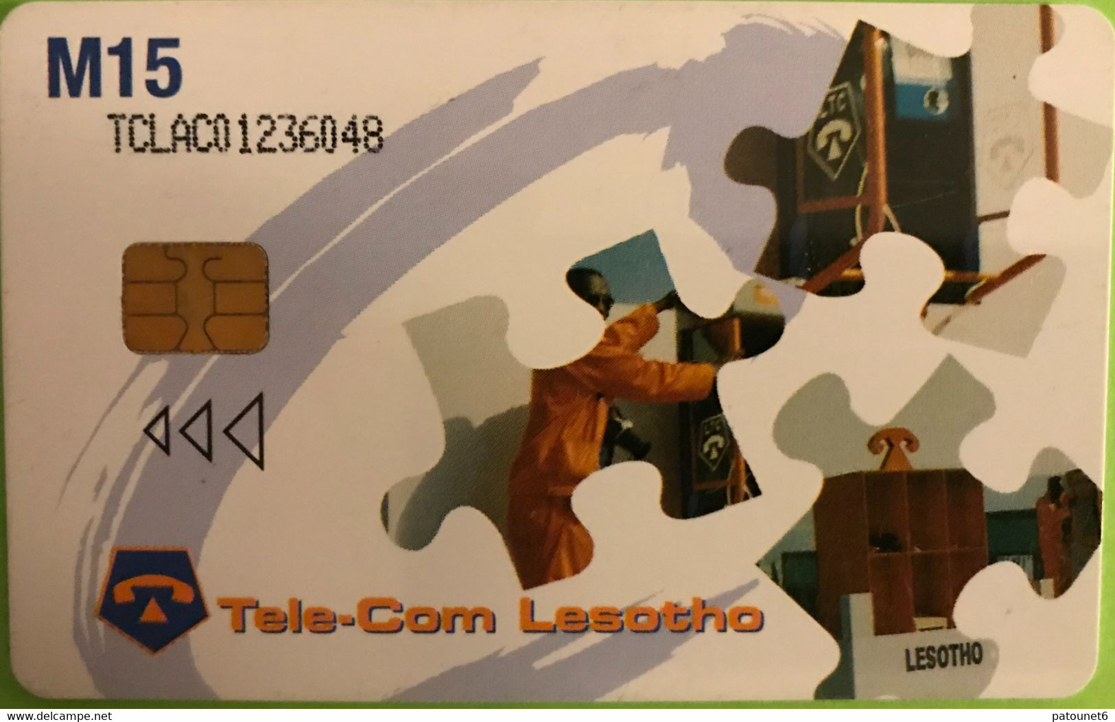 LESOTHO  -   Phonecard  - Puzzle  -  Aids Kills - Lesoto