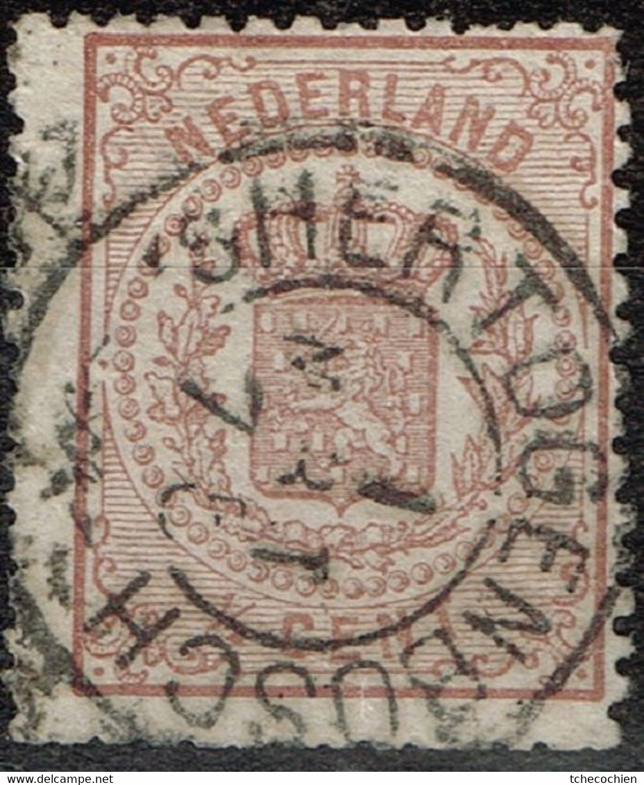 Pays-Bas - 1869 - Y&T N° 13, Oblitéré 's Hertogenbosch - Marcophilie