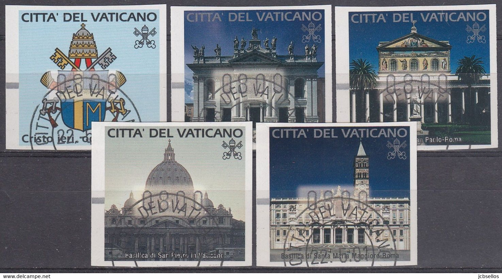 VATICANO (CIUDAD DEL) AÑO 2000 DISTRIBUIDORES Nº 1/5 USADO - Used Stamps