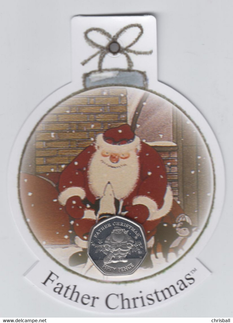 Gibraltar 50p Coin 2019 Christmas On Decoration Bunc - Gibraltar