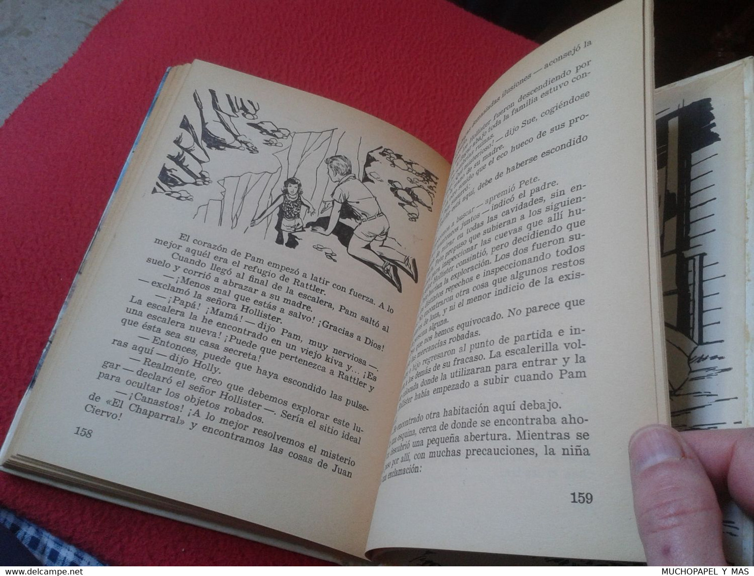 ANTIGUO LIBRO LOS HOLLISTER Y EL TESORO INDIO JERRY WEST EDICIONES TORAY SEGUNDA EDICIÓN 1970 VER FOTOS, EN ESPAÑOL.....