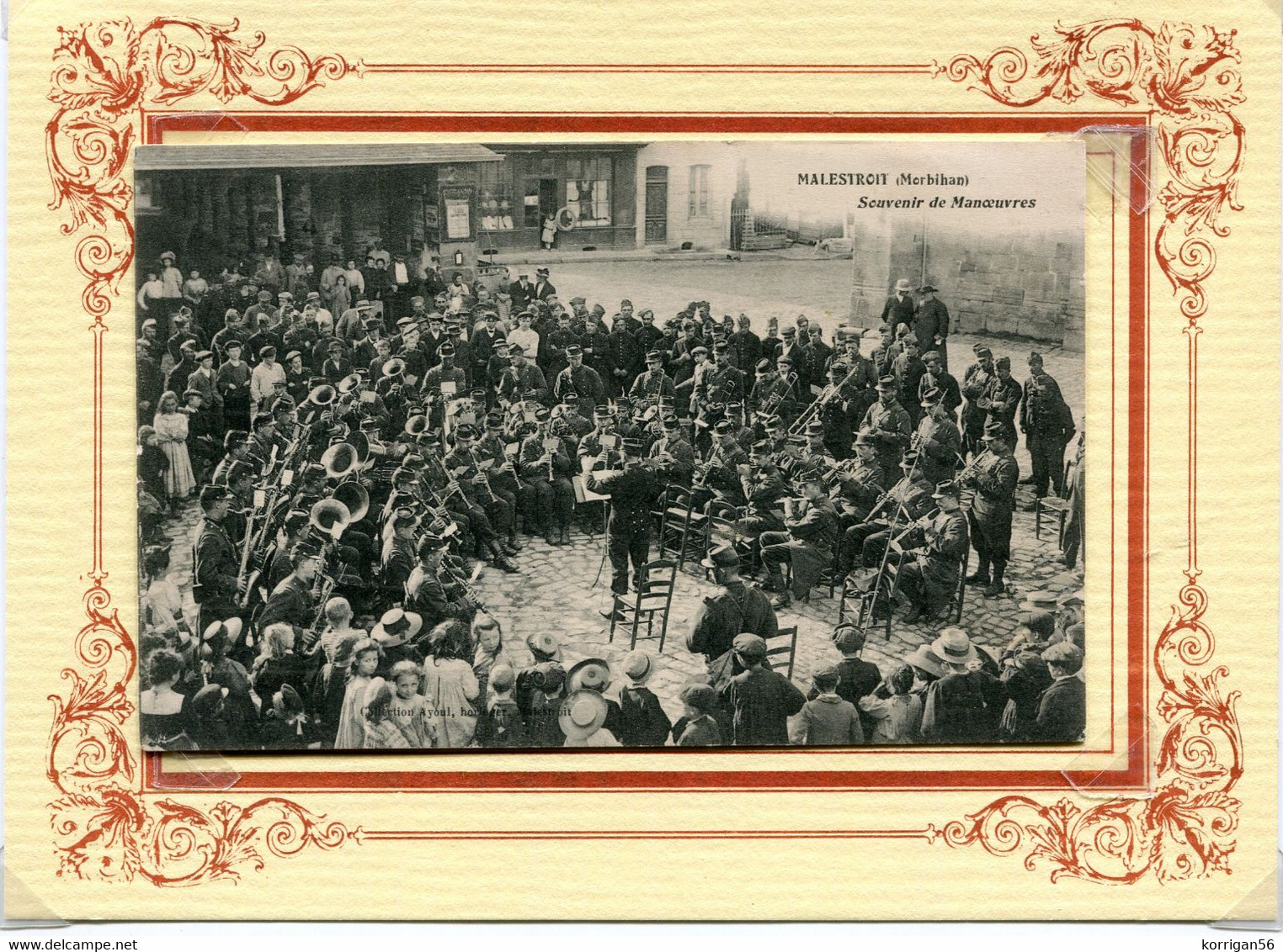 MALESTROIT   ***  SOUVENIR DE MANOEUVRES EN 1911 *** MUSIQUE MILITAIRE *** GUERE 1914 1918 *** - Malestroit