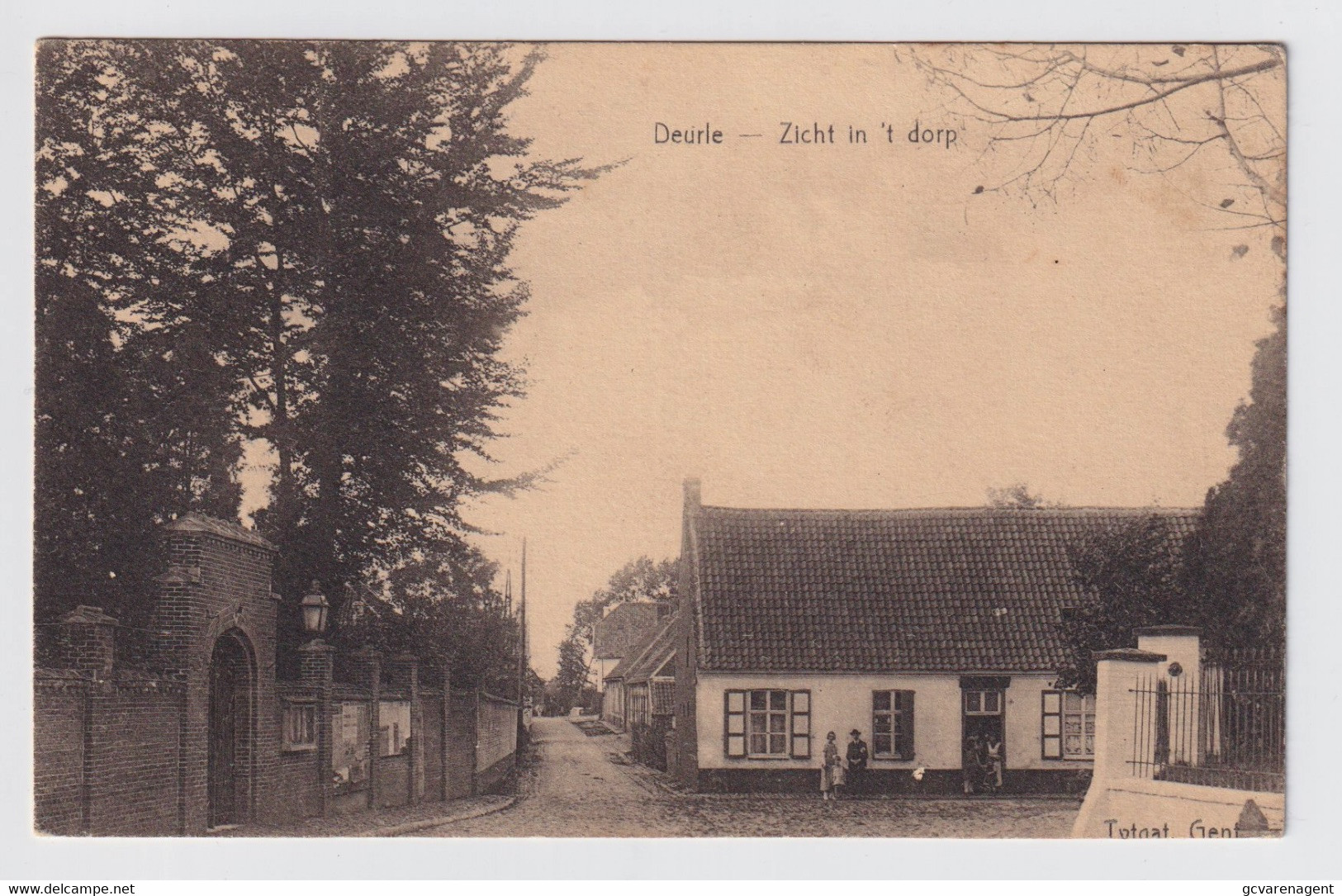 DEURLE   ZICHT IN 'T DORP    2 AFBEELDINGEN - Sint-Martens-Latem