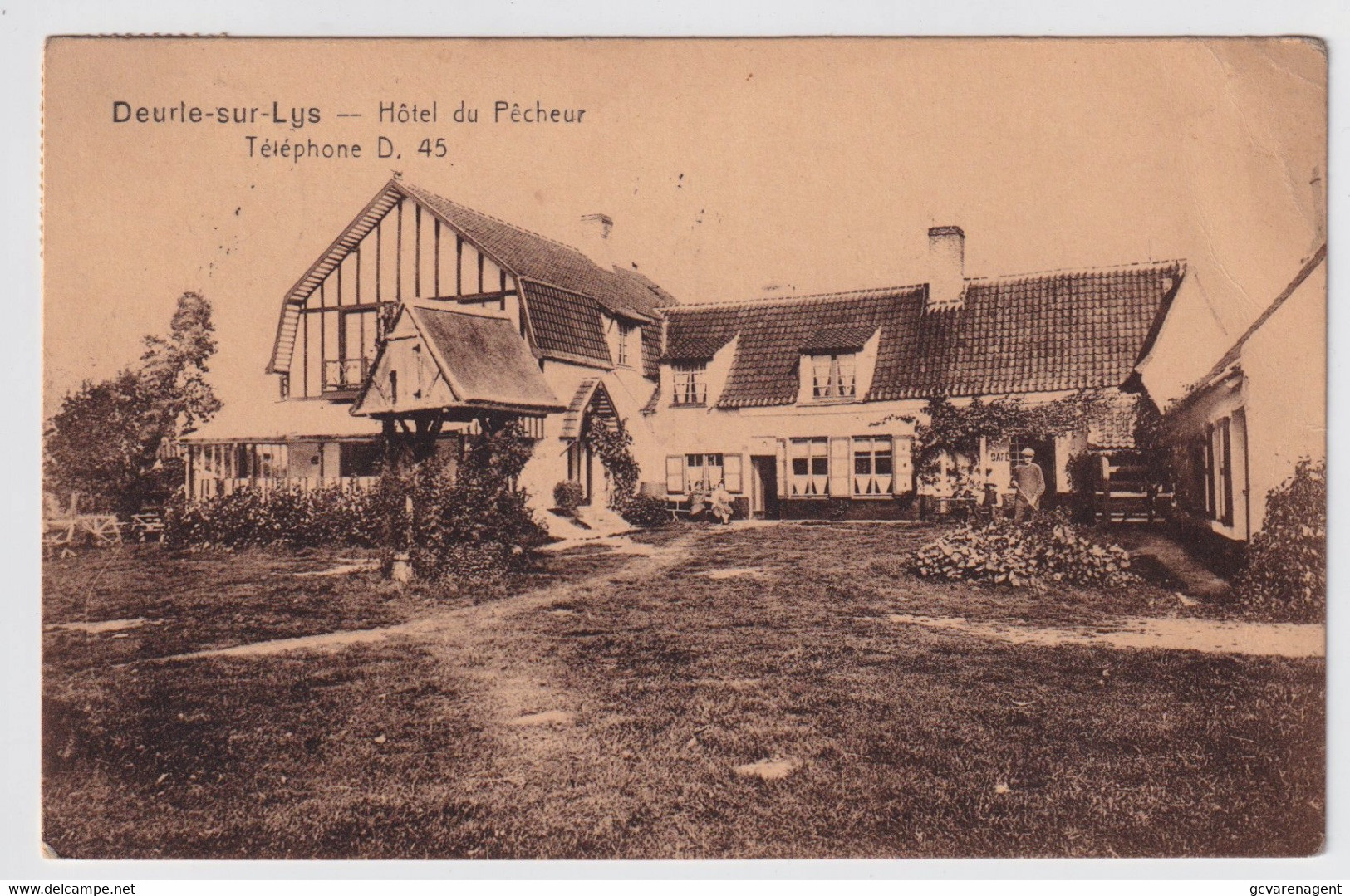 DEURLE   HOTEL DU PECHEUR     2 AFBEELDINGEN - Sint-Martens-Latem