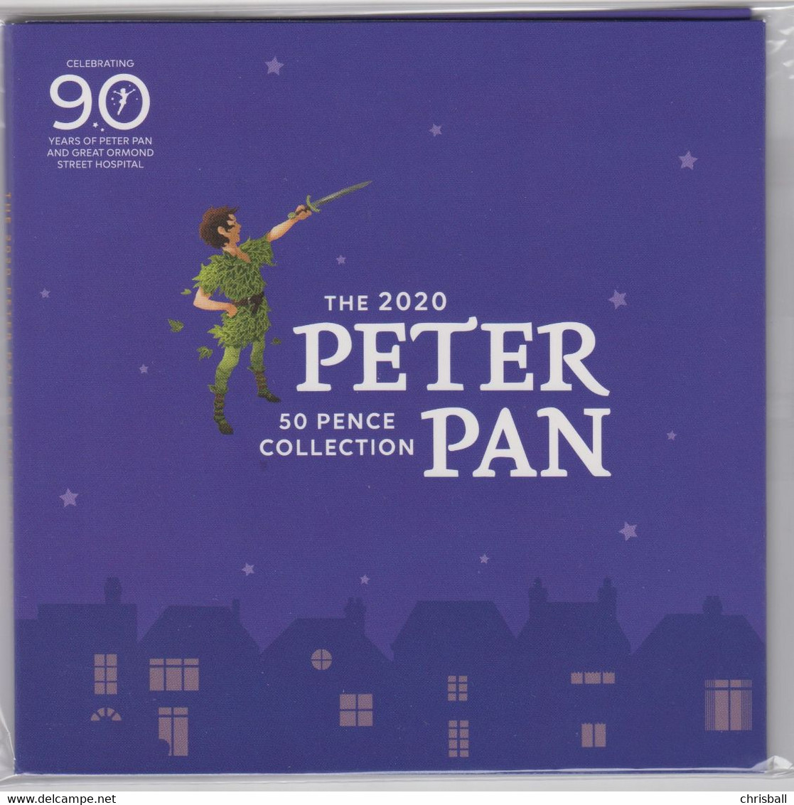 Isle Of Man Set Of 6 50p Coins - Peter Pan Uncirculated 2020 In Pack - Isle Of Man