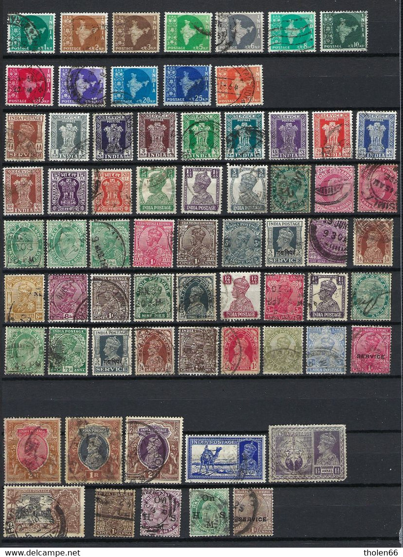 India Small Lot Old Stamps -  (Lot 143) - Colecciones & Series