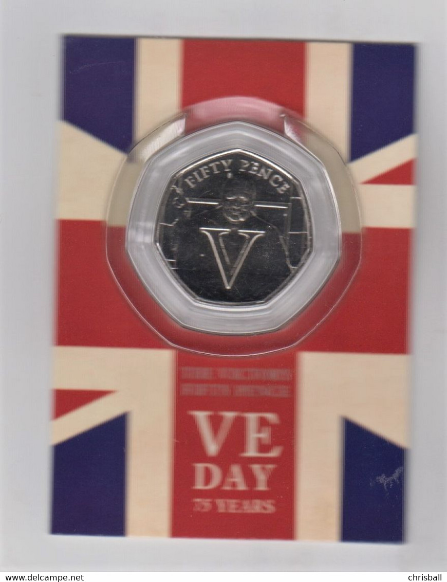 Isle Of Man - 50p Coin - VE Day Uncirculated 2020 In Pack - Isle Of Man