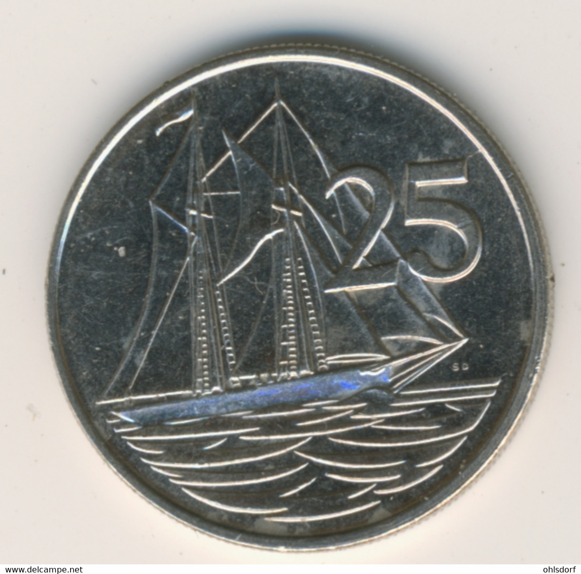 CAYMAN ISLANDS 2013: 25 Cents, KM 134 - Kaimaninseln