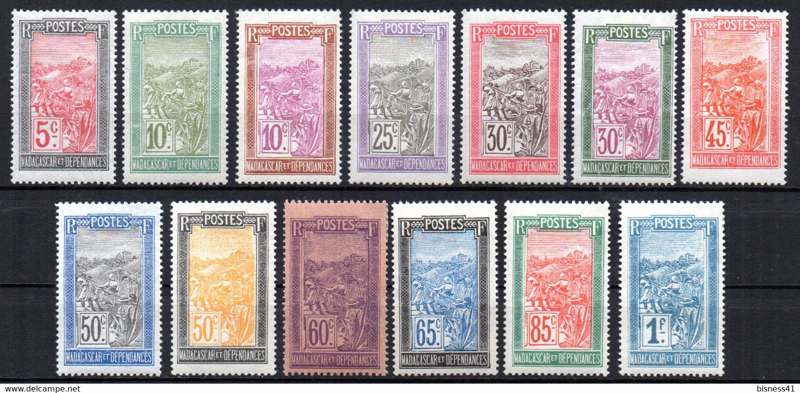 Col19  Madagascar N° 131 à 143 Neuf X MH Cote 11,30€ - Nuevos