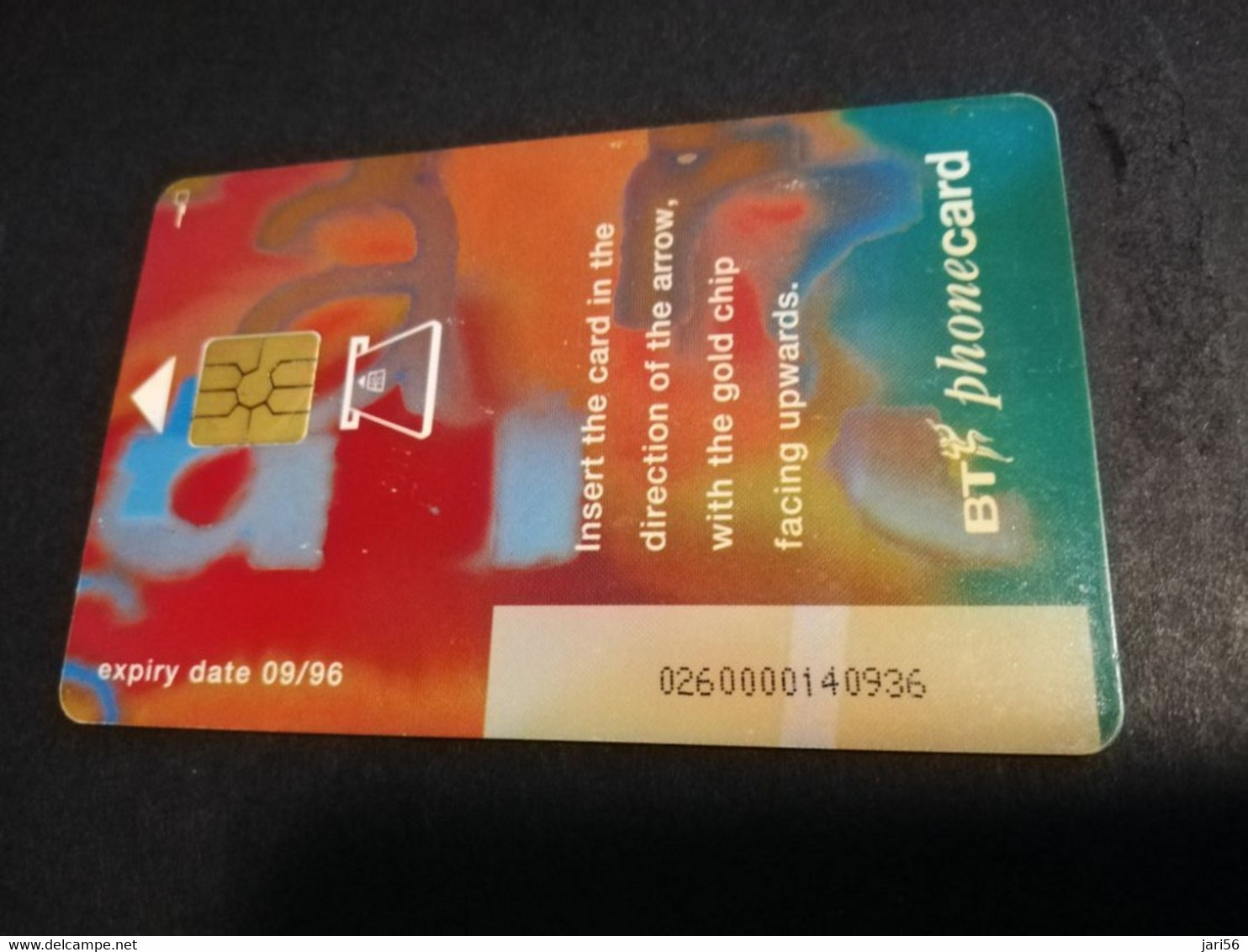 GREAT BRETAGNE  CHIPCARDS / TEST CARD 50 PENCE   EXPIRY DATE 09/96   PERFECT  CONDITION      **4591** - BT Generales