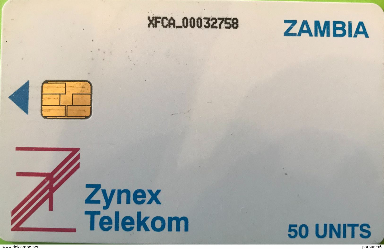 ZAMBIE  -  Phonecard  -  Zynex Telekom - 50 Unités - Zambie