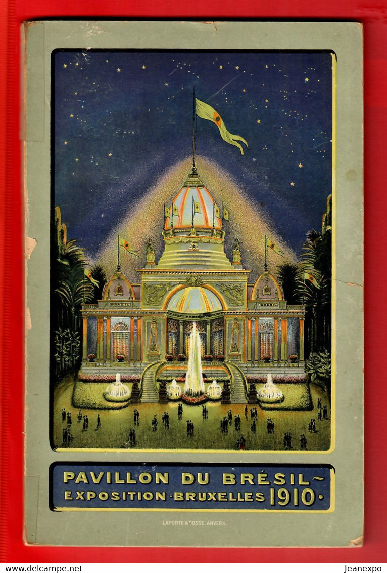 'Exposition Universelle Bruxelles 1910 Wereldtentoonstelling Brussel.  Présentation Pavillon Du Brésil. Brazilië Brasil - Collections