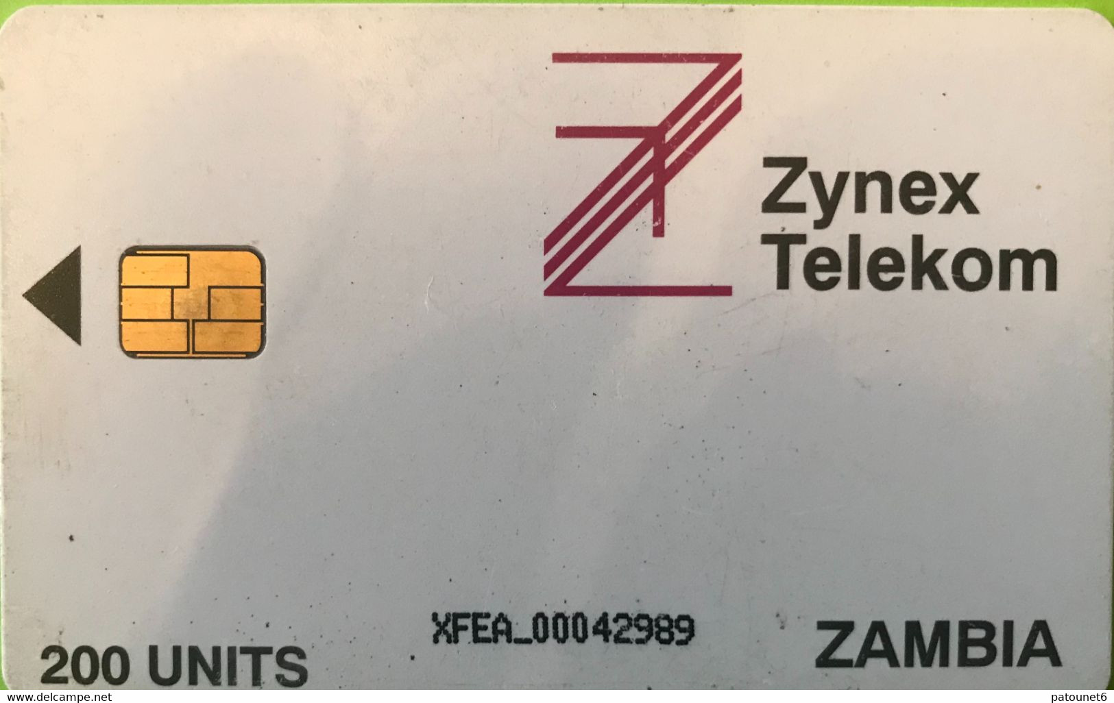 ZAMBIE  -  Phonecard  -  Zynex Telekom - 200 Unités - Zambie