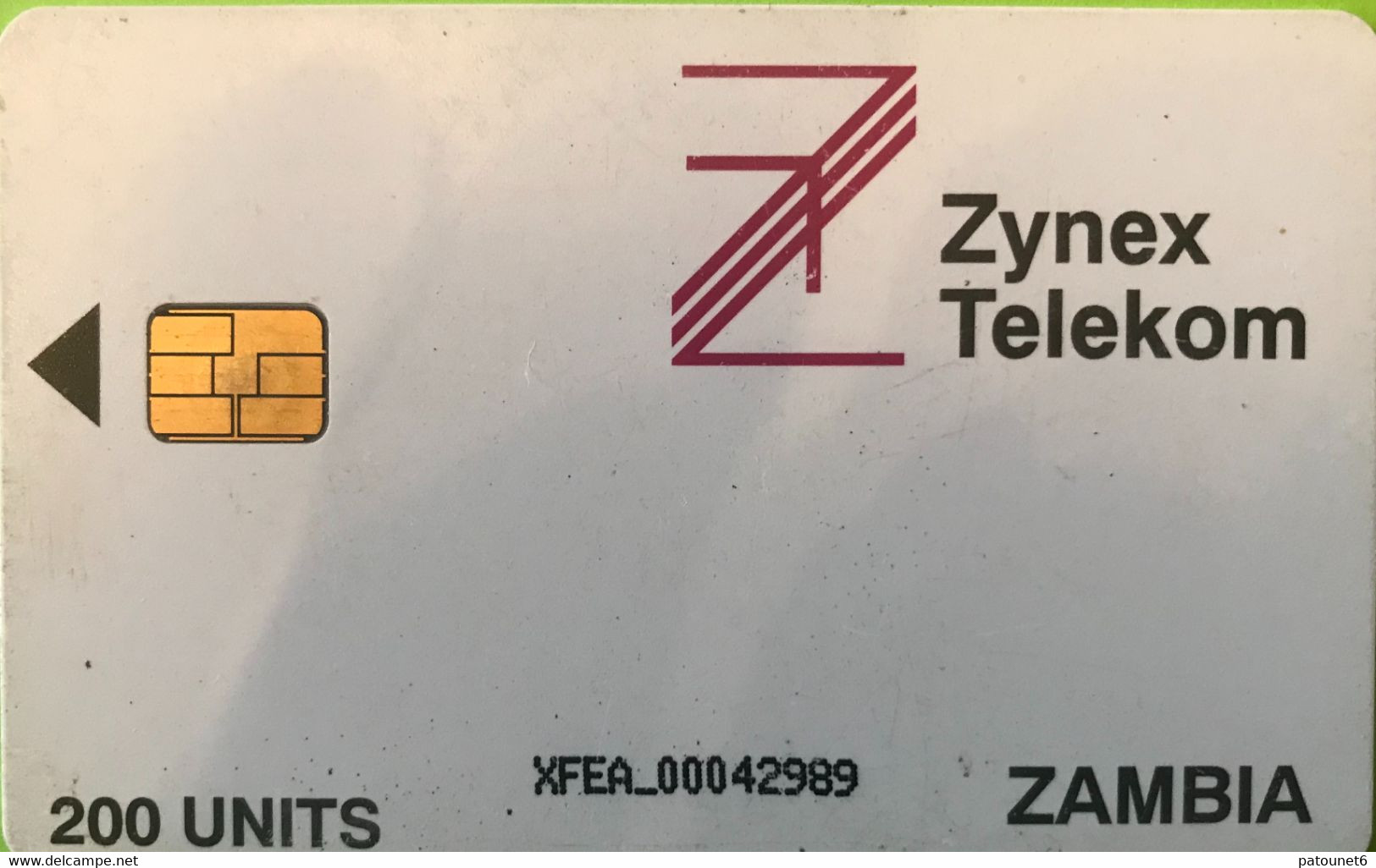 ZAMBIE  -  Phonecard  -  Zynex Telekom - 200 Unités - Sambia