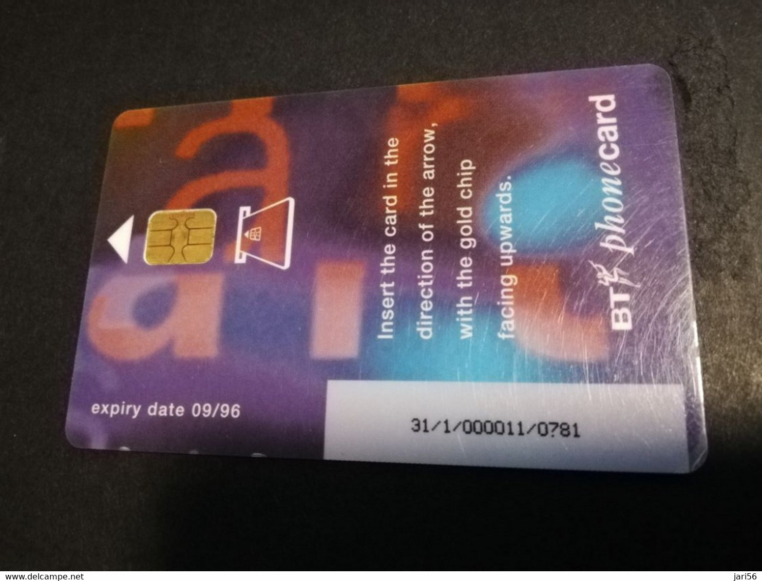 GREAT BRETAGNE  CHIPCARDS / TEST CARD 20 POUND    EXPIRY DATE 09/96   PERFECT  CONDITION     **4599** - BT General