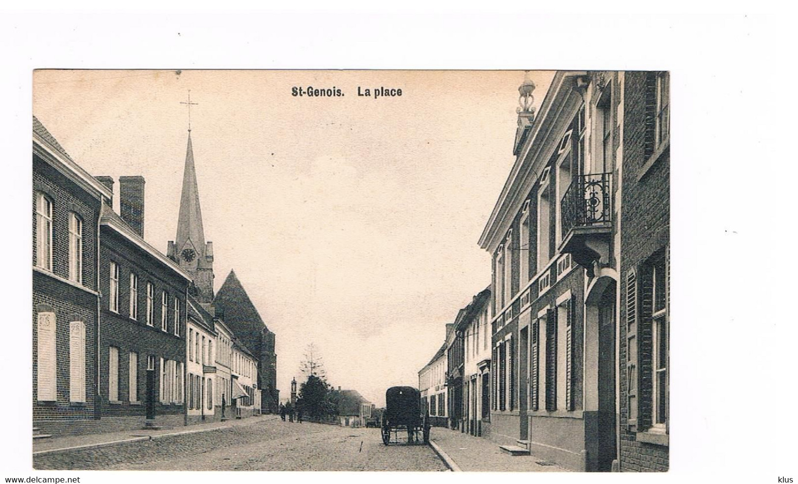 St Genois Sint Denijs La Place ZELDZAAM 1909 - Zwevegem