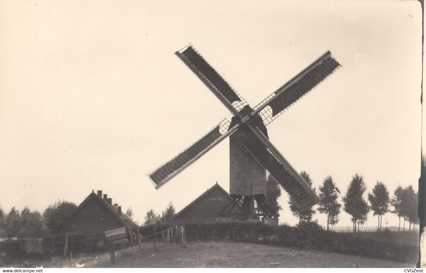 Fotokaart Zandberg (gemeente Hulst) Molen Van Der Walle - Hulst