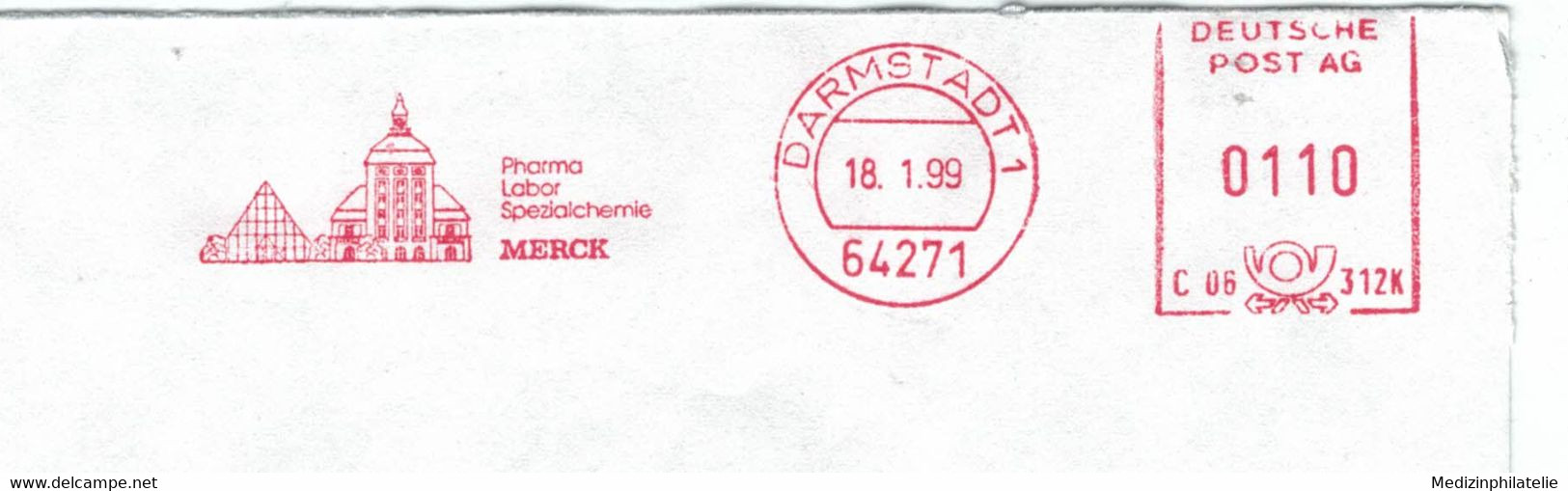 64271 Darmstadt 1999 - Merck Pharma Labor Spezialchemie !!!!! Knapp Beschnitten !!!!!! - Pharmacy