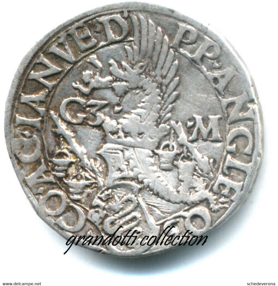 TESTONE GALEAZZO MARIA SFORZA (1466 - 1476) MILANO MONETA VARIANTE VICECO - Monete Feudali